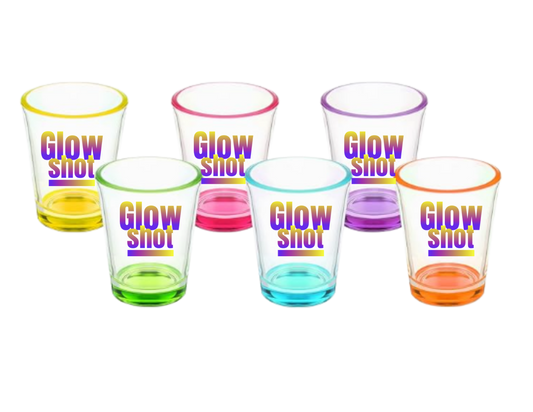 Glow Shot - Colored Heavy Base Shot Glass
