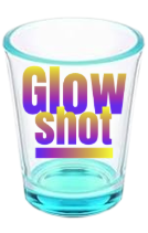 Glow Shot - Colored Heavy Base Shot Glass