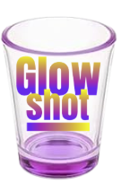 Glow Shot - Colored Heavy Base Shot Glass