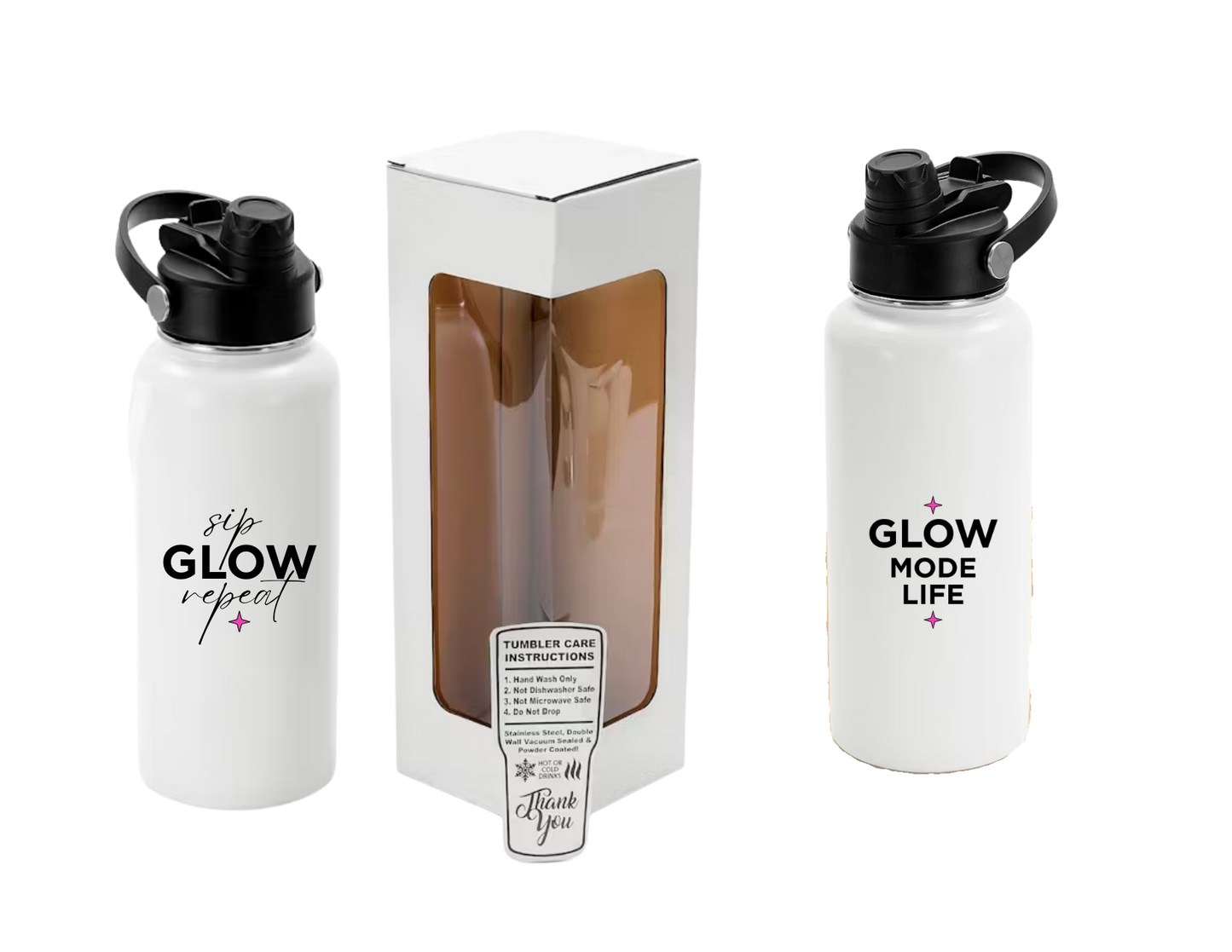 Glow Mode Hydro Water Bottle | sip GLOW repeat