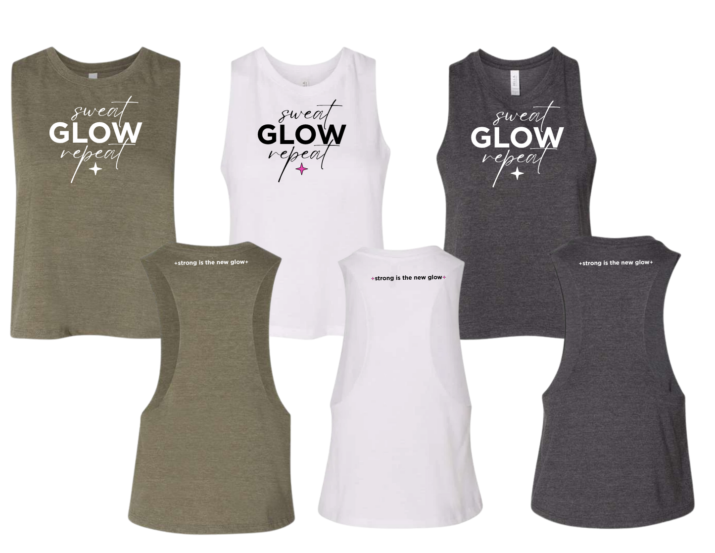 sweat GLOW repeat | Premium Tank | Strong is the new Glow
